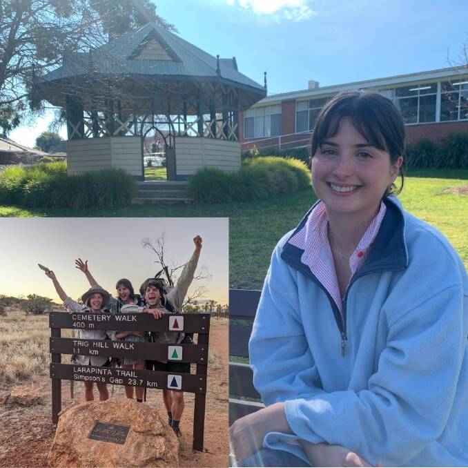 JOURNEY: Natasha Kennedy-Read and two of her friends completed the 230 kilometre Larapinta Trail, through the West MacDonnell Ranges near Alice Springs. Pictures: TALLIS MILES and CONTRIBUTED