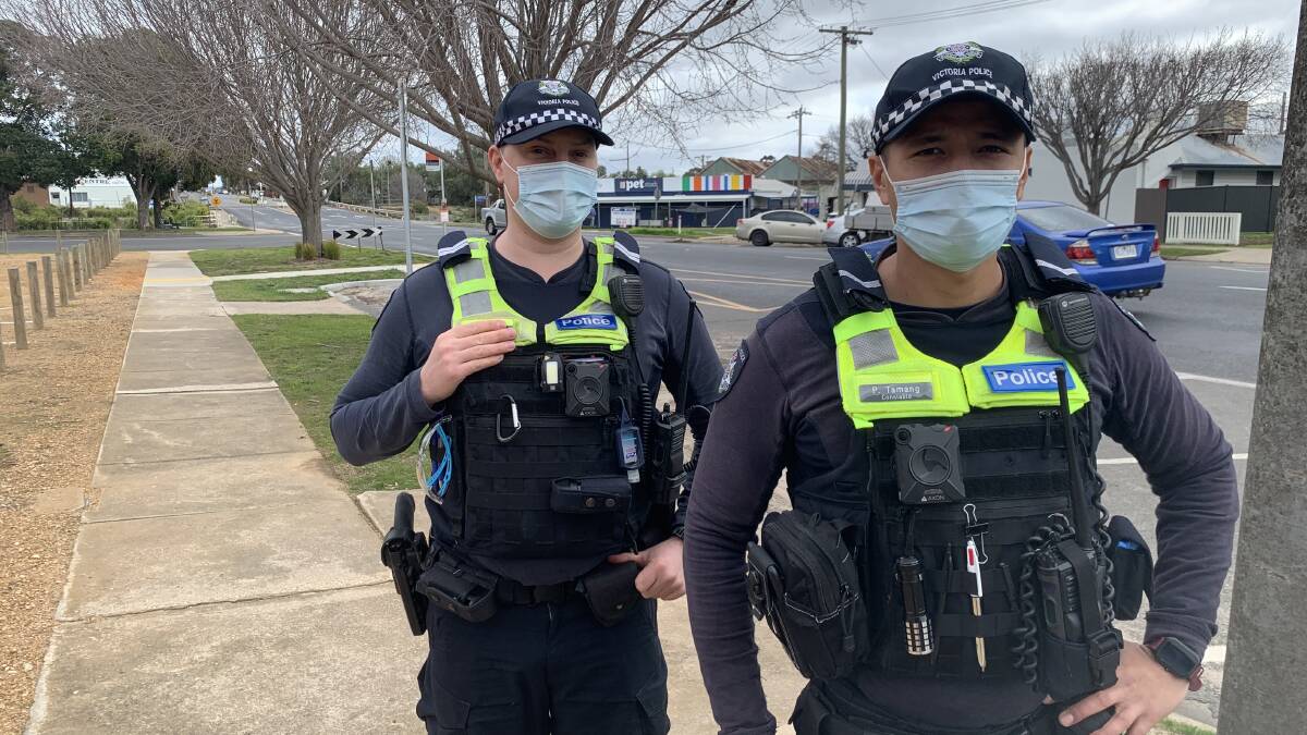 MOVE: Stawell Police members will be more active in the Stawell CBD under Operation Connect. Picture: TALLIS MILES