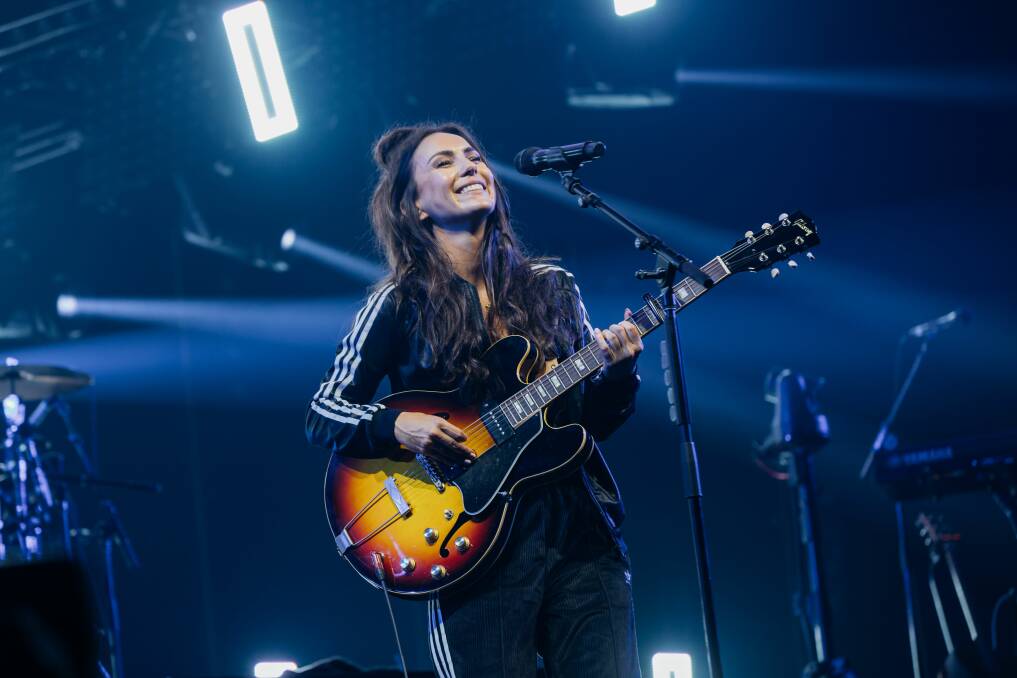 PERFORM: Amy Shark performing at Rod Laver Arena. Picture: CONTRIBUTED. 