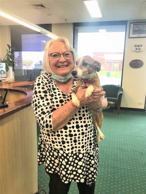 ADOPTION: Stawell resident Di Perry with her new furry friend Peppi. Picture: CONTRIBUTED, ARCC.