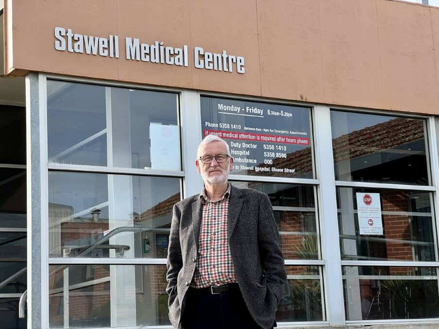 END: Dr Cunningham at his last day at Stawell Medical Centre. Picture: BEN FRASER