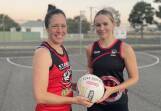 Jemma Clarkson and Rachel Wood will lead Stawell's A Grade netballers in the 2024 WFNL season picture by Lucas Holmes