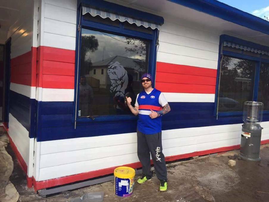 BIG DOG? Is this the most passionate Doggies fan in Bendigo?