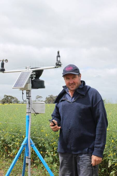 Jason Pymer said text messages from his automatic weather station, including rain and soil moisture levels, made for pleasant reading after 18mm this week.