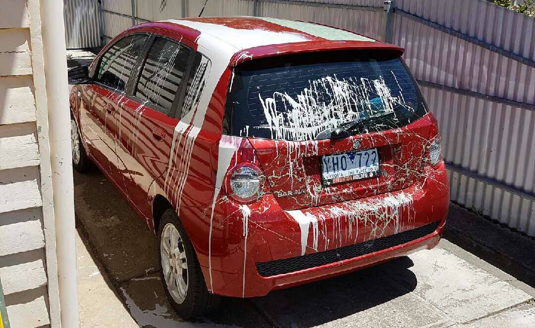 Cheryl Robertson’s car was targeted by vandals.