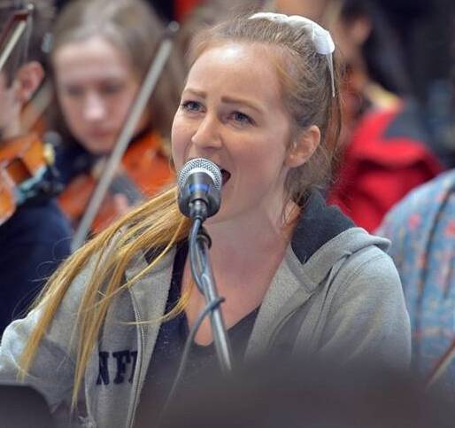 REHEARSAL: St Arnaud College year 12 student Eleanor Parry will perform as one of 20 principal vocalists at the Victorian State Schools Spectacular in September.