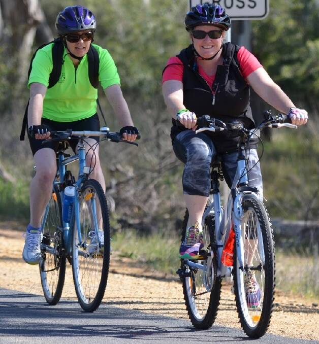 Bike riders participating in the 2015 Arapiles Cycling Event.