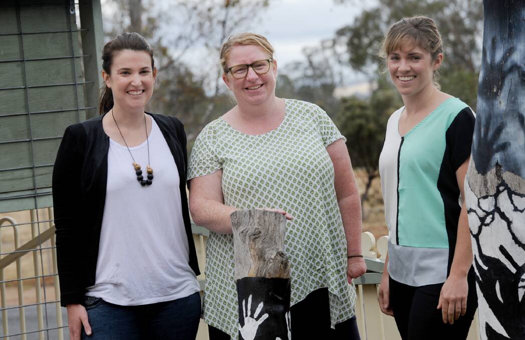 CHANGE: Teachers Claire Sherwell, Jo Pegg and Lauren Pearce are newcomers to Pomonal Primary School this year. Picture: SAMANTHA CAMARRI