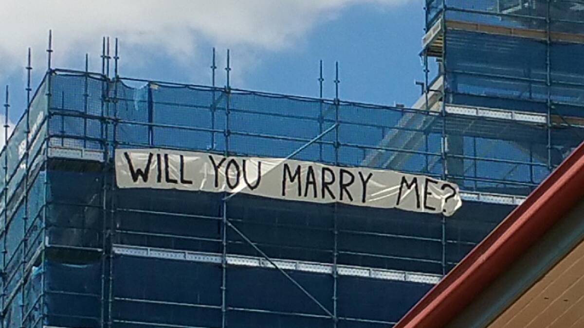 Sky-high proposal pays off