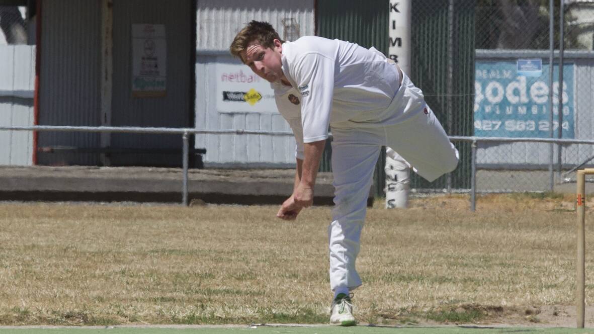 Swifts/Great Western bowler, Jamie Bach, will more than likely be lining up for the side as it takes on Buangor this Sunday in the Henry Gunstone Cup. Picture: PETER PICKERING  
