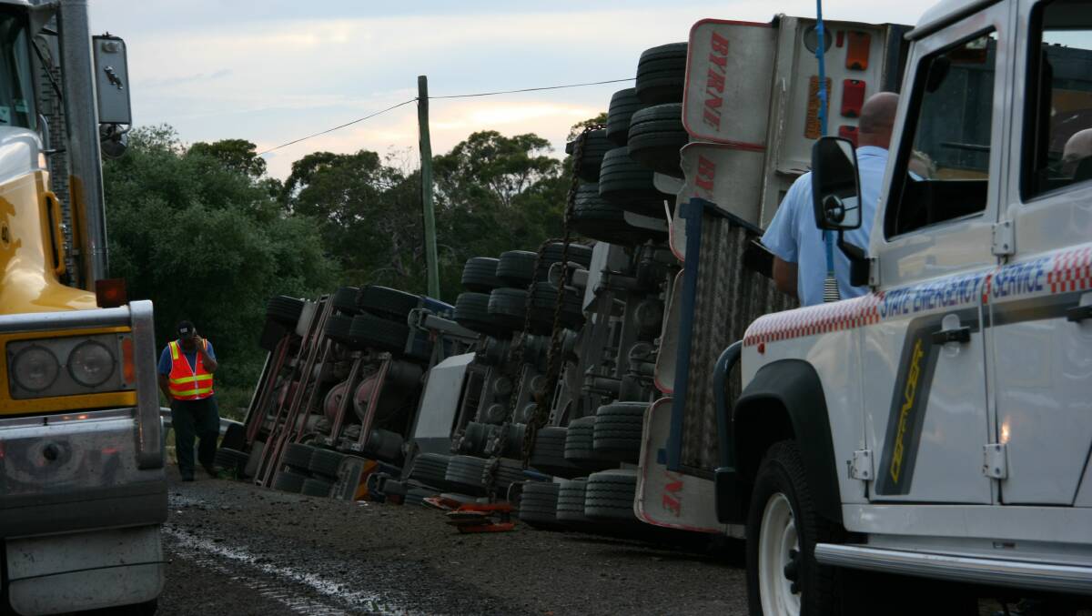File image of a rollover in 2009.