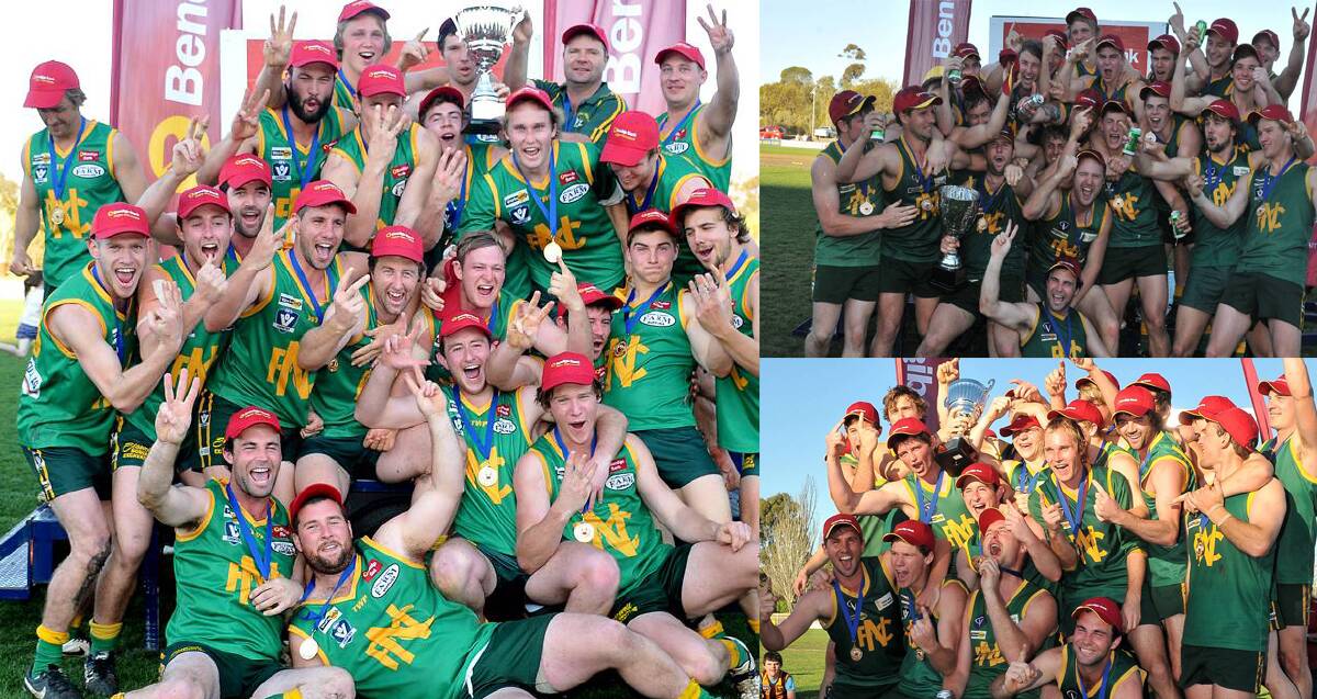 Champions: Navarre celebrated a premiership in season 2013, 2014 and 2015. They will aim to make it four in a row this Sunday. Picture: GRACE BIBBY