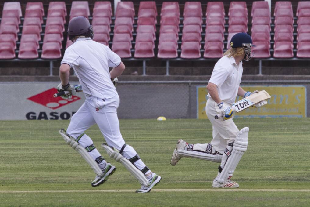 Batting: Buangor's Lachie Oddie and Jim Fraser got amongst the runs last week but will need to contribute with the ball this weekend.Picture: Peter Pickering