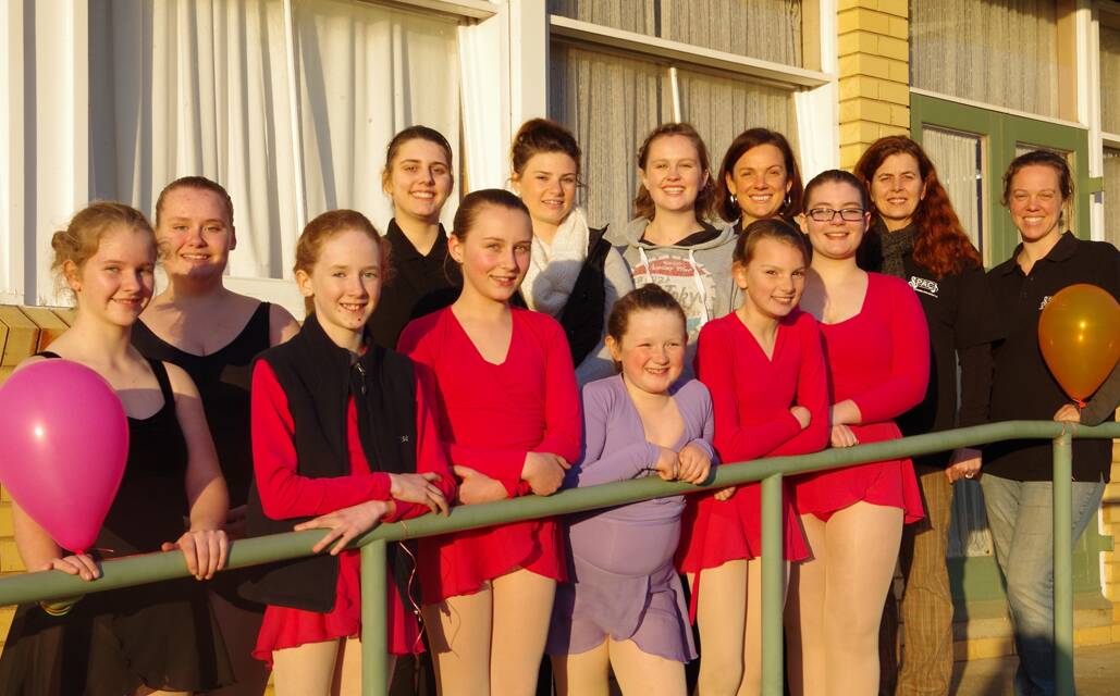 Let's dance: Members of the Stawell Performing Arts Company's new dance group, including students, teachers and committee. 