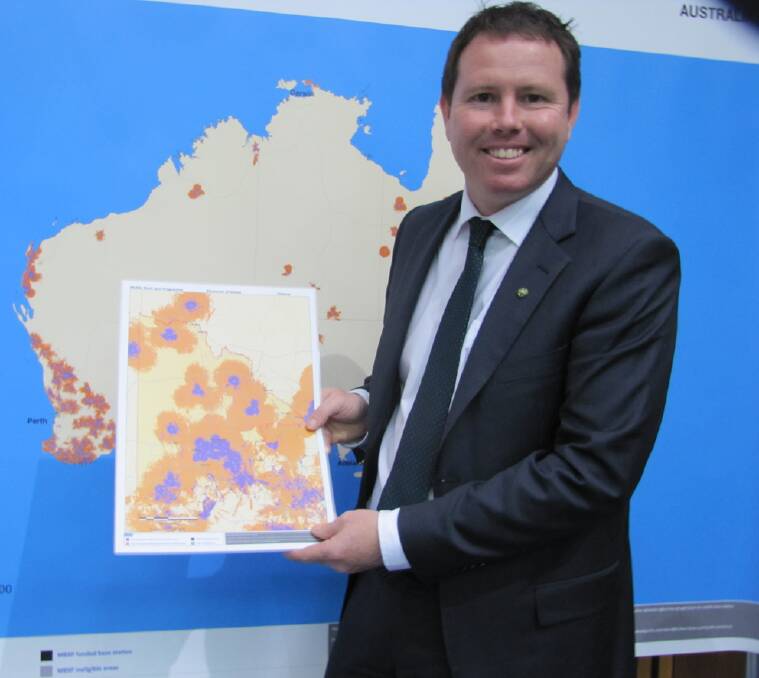 All smiles: Member for Mallee Andrew Broad is all smiles about the federal government funding to fix mobile blackspots.