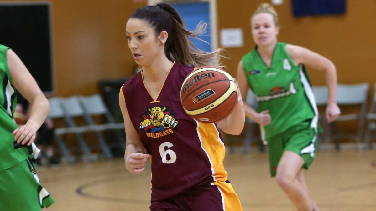 DRIVE: Courtney Morrow carries the ball down the court for the Stawell Wildcats against Warrnambool earlier in the season. Picture: Amy Paton