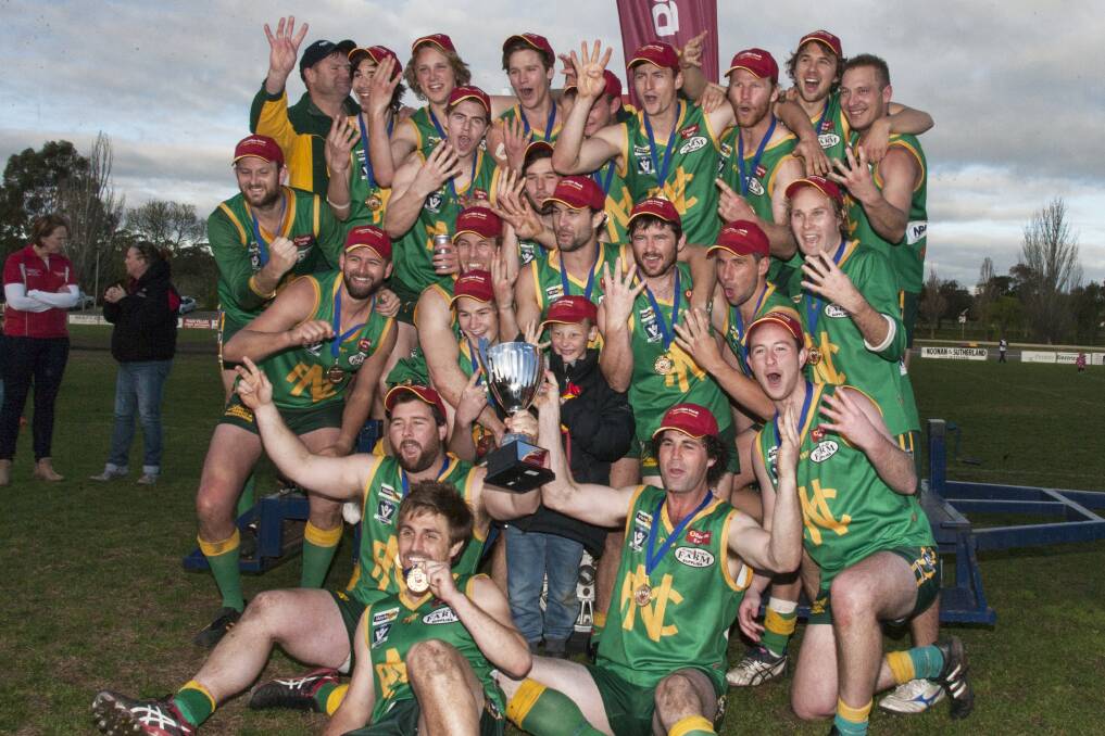 CHAMPIONS: Navarre will start its premiership defence against Trentham on April 22. Picture: Peter Pickering