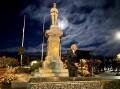 Stawell RSL branch president Geoff Reading lead the local dawn service. Picture by Ben Fraser