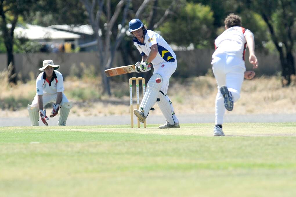 KEY MAN: Brad Millar batting for the Colts when the side met the Horsham Saints in round 13 of the home and away season. Picture: OLIVIA PAGE