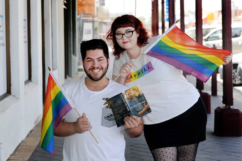 FORWARD: Founders of the Wimmera Pride Project Loucas Vettos and Maddi Ostapiw are having a public forum at Up Tempo Cafe. Picture: SAMANTHA CAMARRI