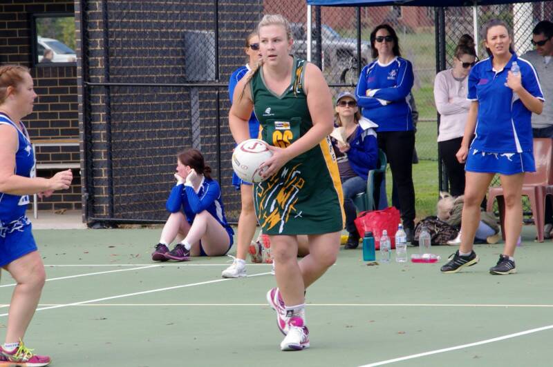 STEPPING UP: Rebbekkah Seeary-Pye scored 40 goals for Navarre in a best on court performance last week. Seeary-Pye has made the move to A Grade in recent weeks. Picture: Navarre FNC. 
