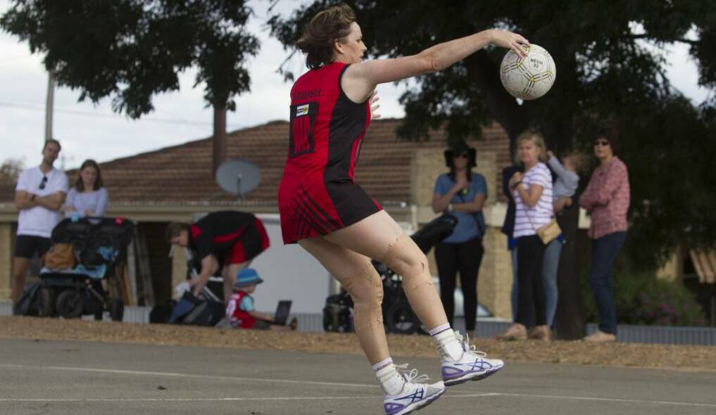 ONE AWAY: Tracey Dark is only one game away from her 400th game. Stawell will play against Dimboola at Central Park on Saturday. Picture: Peter Pickering. 