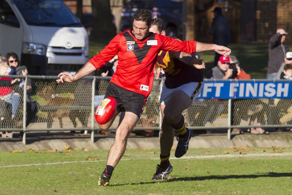 LEADER: Damian Joiner will play a big role for Stawell in this season, stepping up as assistant coach and co-captain. Picture: Peter Pickering.