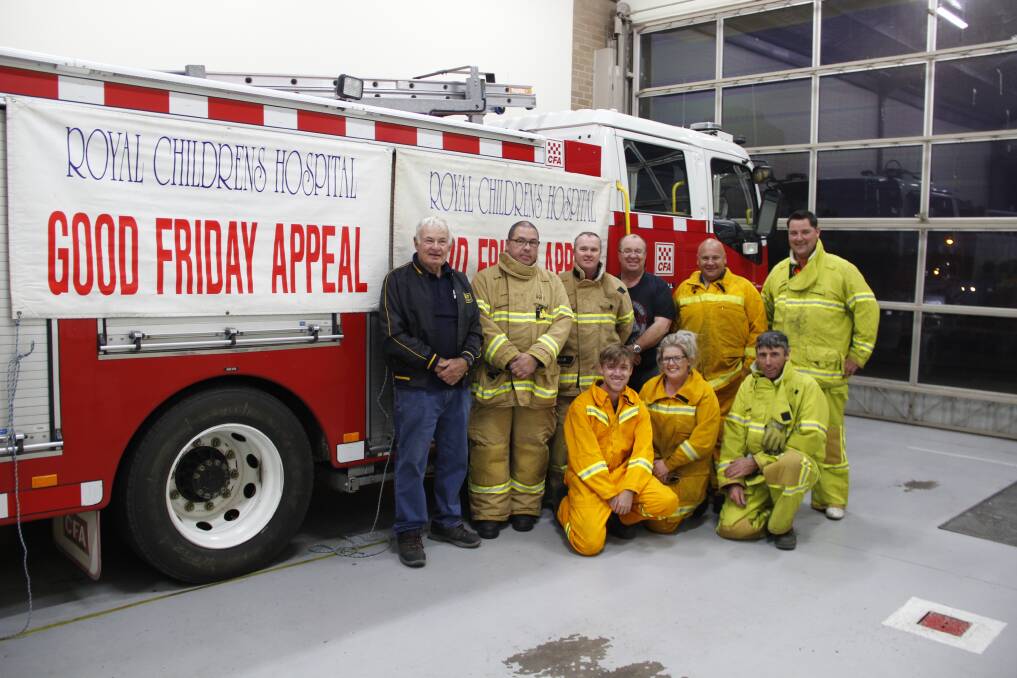 BACK AT IT: The Stawell Fire Brigade will once again be out and about collecting funds for the Good Friday Appeal. Picture: Lachlan Williams.