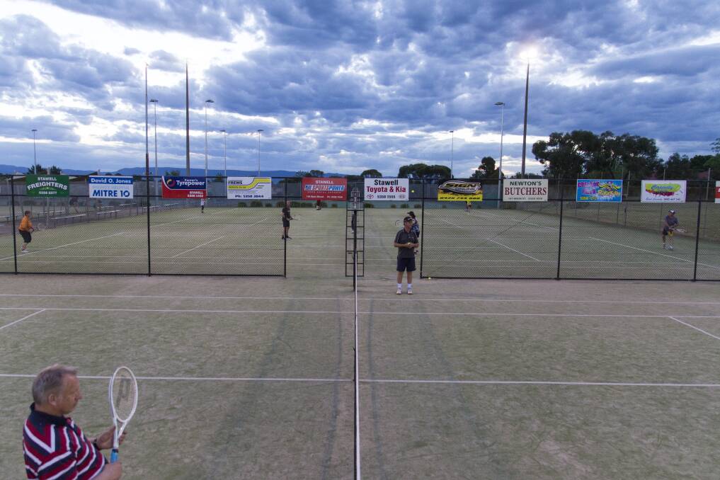 PICTURESQUE: A great view at the Stawell Tennis Club. Picture: Peter Pickering.