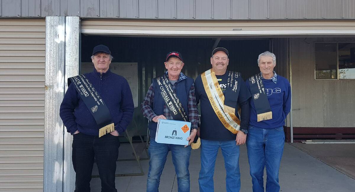 WINNERS: Wayne Calaby from Ballarat, Colin Dunn from Callawadda/Stawell, Charles Caldwell from Beaufort and Doug Harris from Central Wimmera.