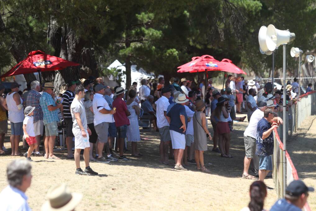 Crowds battle the heat at the 2018 Great Western Cup. Picture: Peter Pickering.