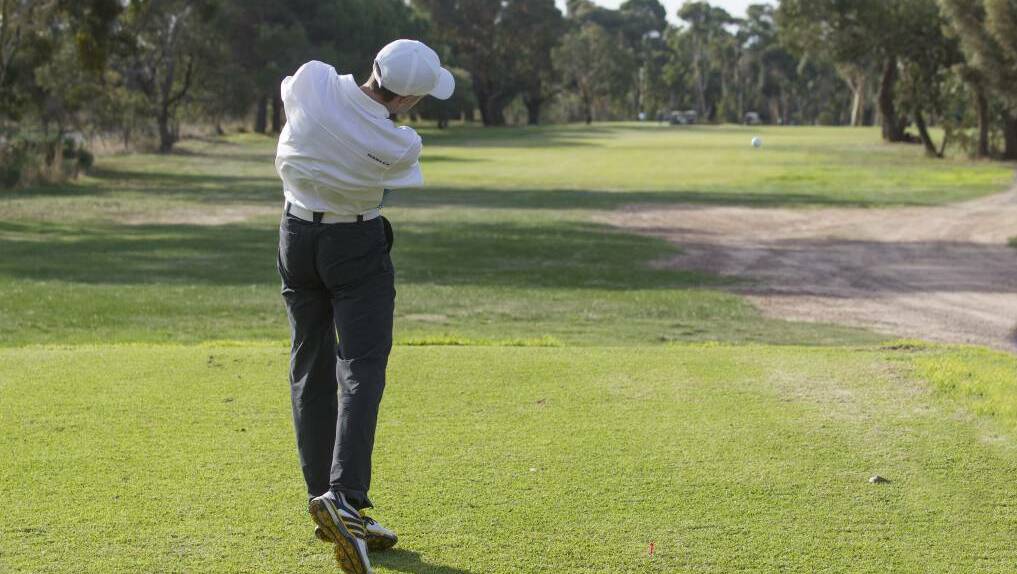 CLIMBING UP THE RANKS: Junior Stawell golfer Josh Kelly has developed his game with the club, succeeding at many regional events. Picture: Peter Pickering. 