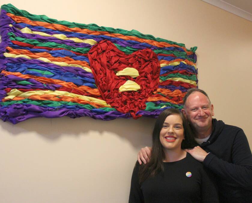 Gemma and Maurice are two members of the Grampians Community Health rainbow committee who are available to provide support. 