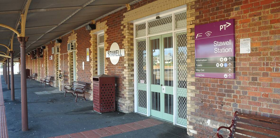 WELCOME CHANGE: People boarding for coaches from Stawell Station can access the train station while they wait. 