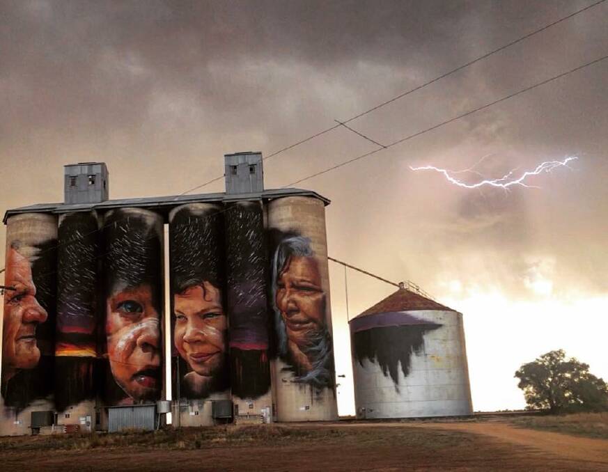 MOTHER NATURE: @caitaclysmic writes, "Lightning above the Sheep Hills silos! Pretty stoked with the shot. #wimmeraweekend #wimmera #silo #sheephills @siloarttrail"