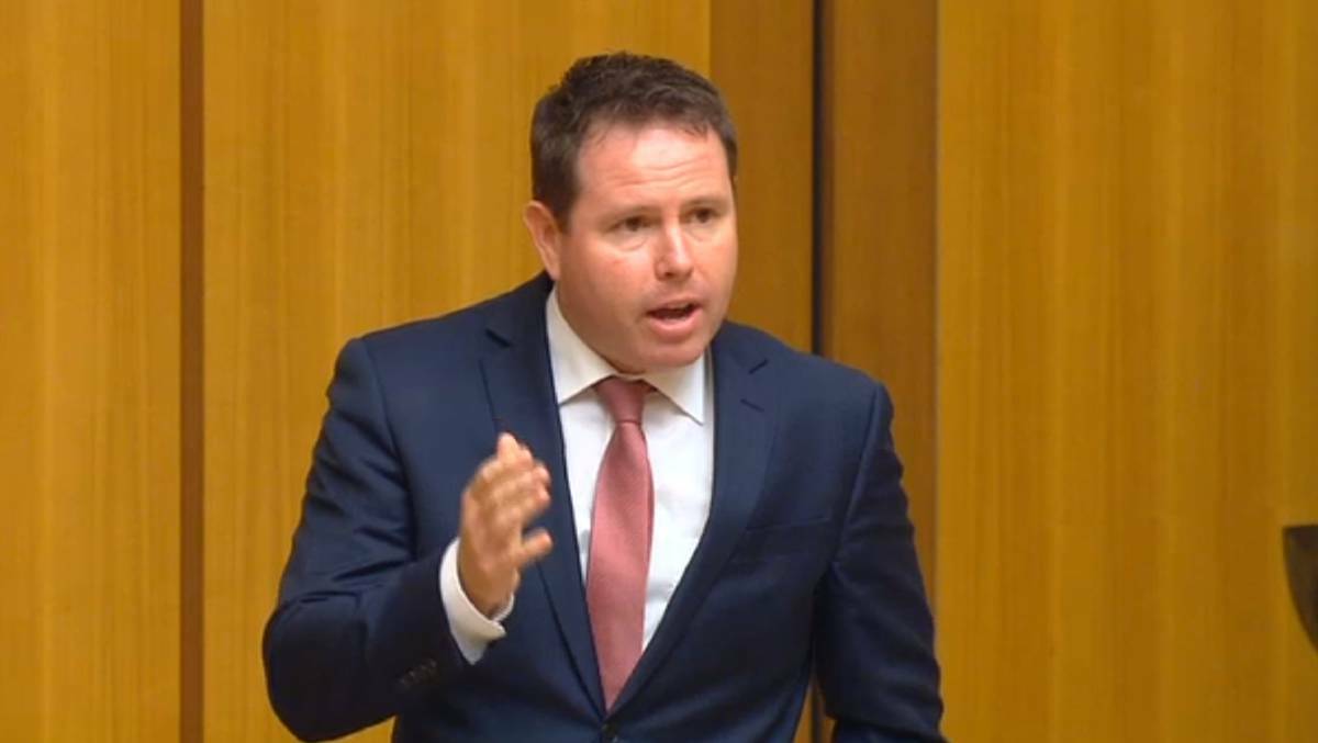 DISAPPOINTED: Mallee MP Andrew Broad believes Coles denied selling his lambs because of his political stance on their 'down down' project in 2014. 