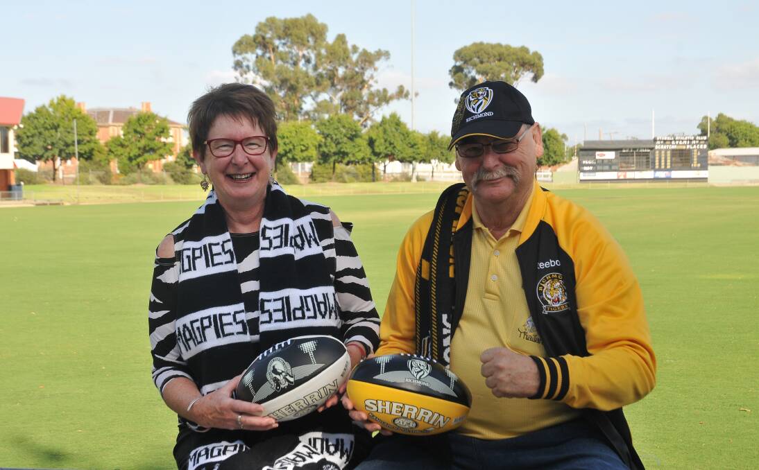 RIVALS: Robyn Anyon and Ian Bigmore will put their friendship on hold when their rival teams clash at the MCG on Thursday, March 30. Picture: Anthony Piovesan