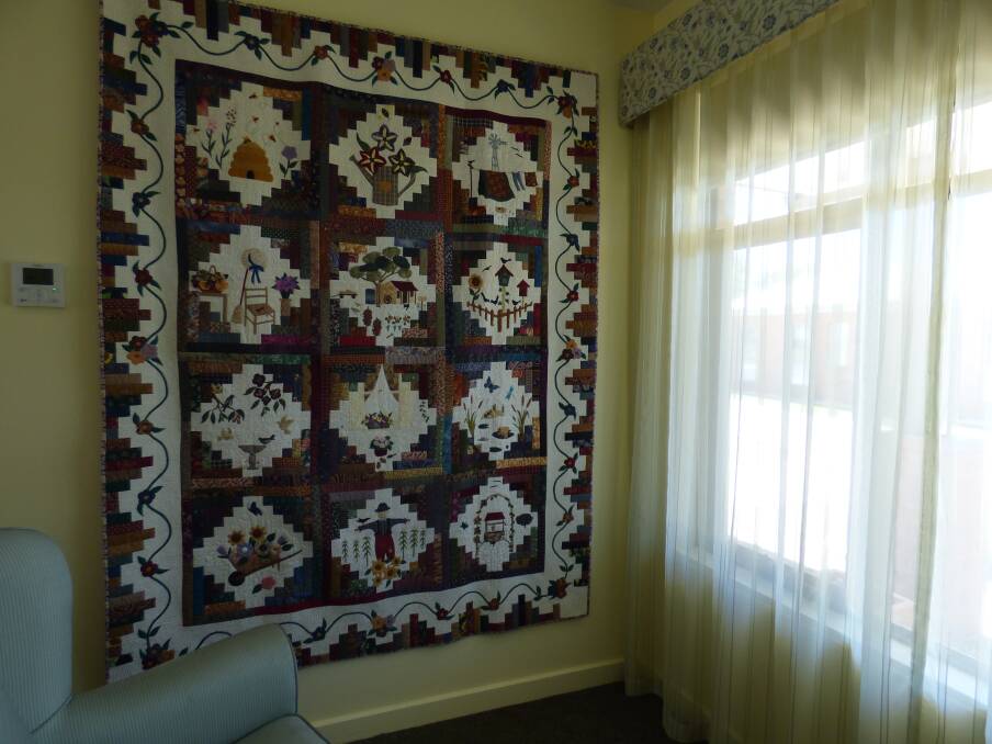 Quilt display made from love