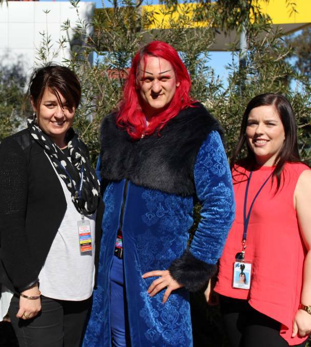 INCLUSIVE:  Rainbow committee at a Grampians Community Health workshop in 2016-
 Star Lady pictured with Gemma Beavis.