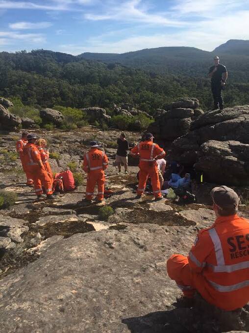 EMERGENCY: SES crews responded to the call for assistance on Tuesday about 1.30pm.