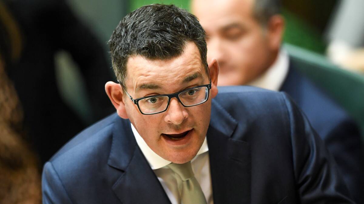 Premier Daniel Andrews in Parlaiment on Tuesday for the first sitting day of 2018. Photo: Justin McManus