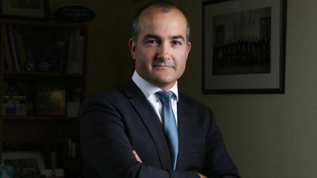 Deputy Premier James Merlino, a devout Catholic who opposes legalising assisted dying. Photo: Wayne Taylor
