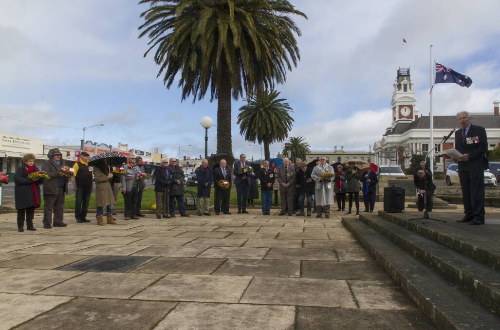 COMMUNITY: Ararat and the wider region marks Vietnam Veterans Day at the Cenotaph in August. Picture: PETER PICKERING