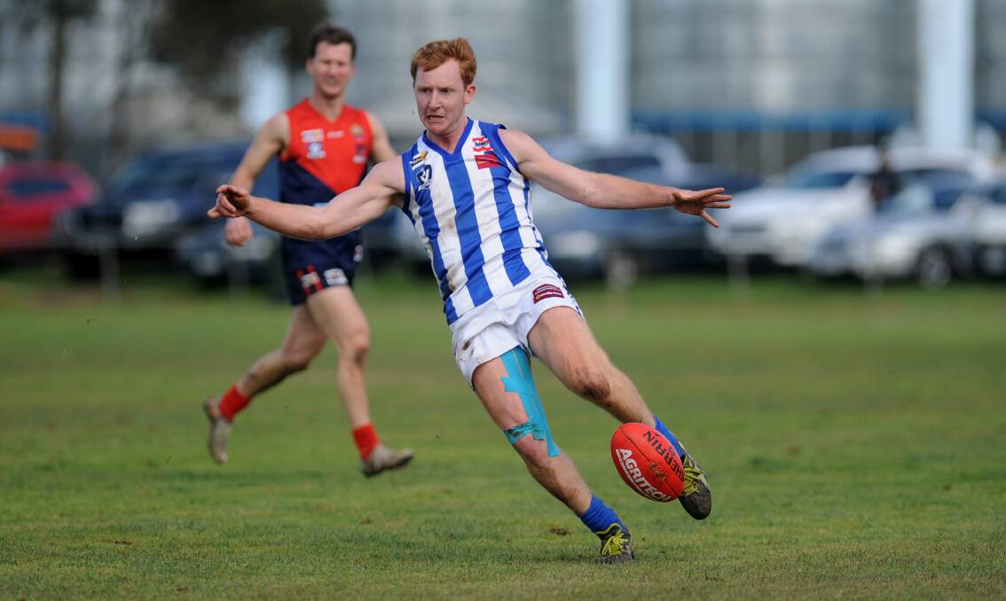 KICK: Coaches named Eric Guthrie as the player they would most like to see join their side. Guthrie was also named as the best under-21 player at the league's vote count. Picture: SAMANTHA CAMARRI 