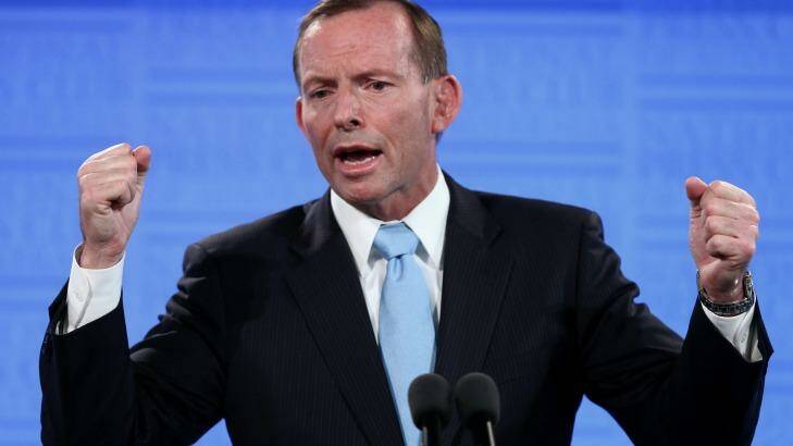 'Malcolm Turnbull made a clear election commitment', says former PM Tony Abbott. Photo: Alex Ellinghausen