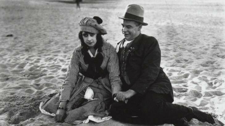 Lottie Lyell and Arthur Tauchert in 'The Sentimental Bloke’ (1919) Photo: Supplied