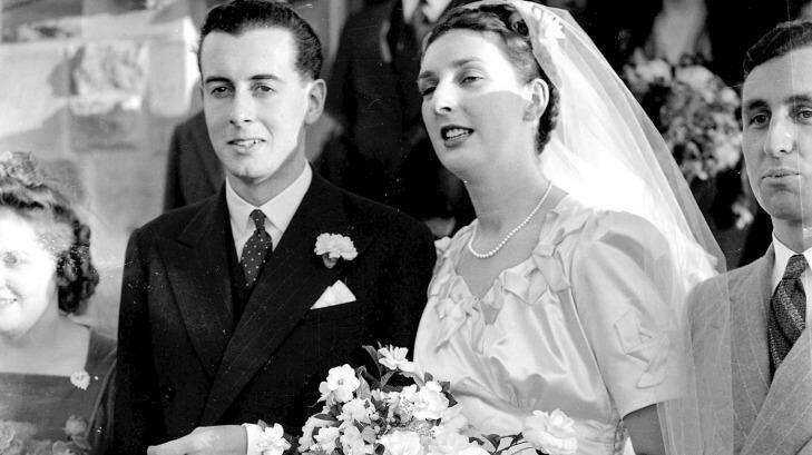 The Whitlams on their wedding day in 1942. 