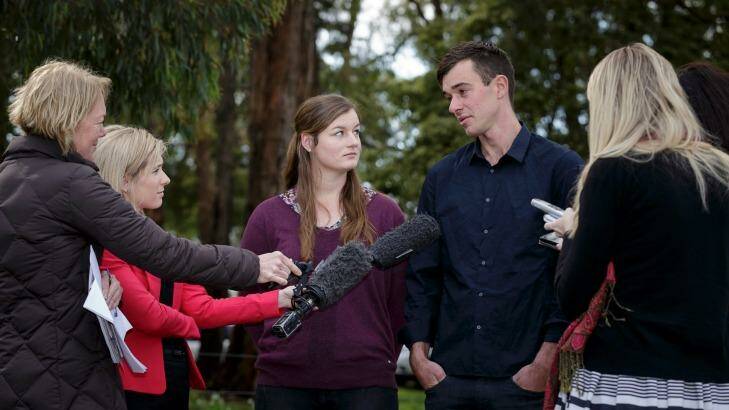 Mitchell and Ella Tromp have been the focus of media attention. Photo: Daniel Pockett