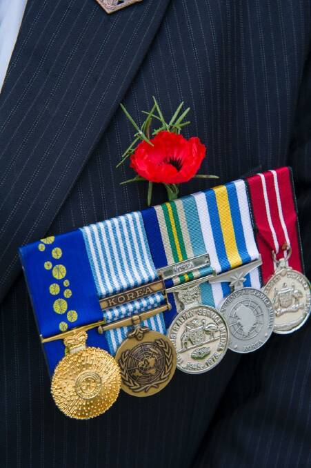 A Korean War veteran's medals. Photo: Rohan Thomson