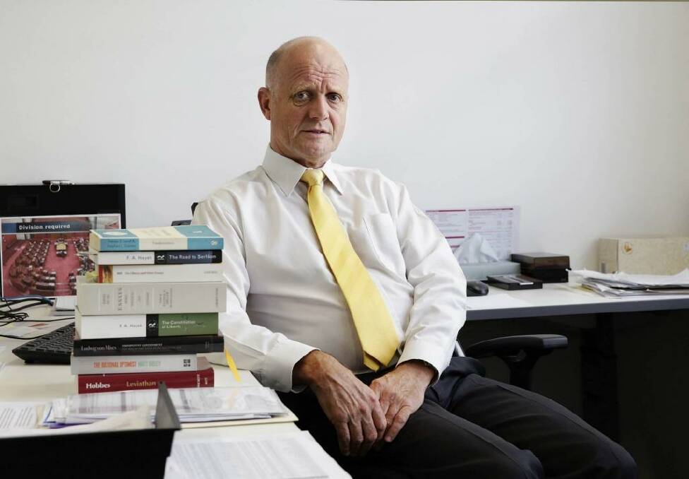 No regrets: Liberal Democrat senator for NSW David Leyonhjelm. Photo: Jessica Hromas